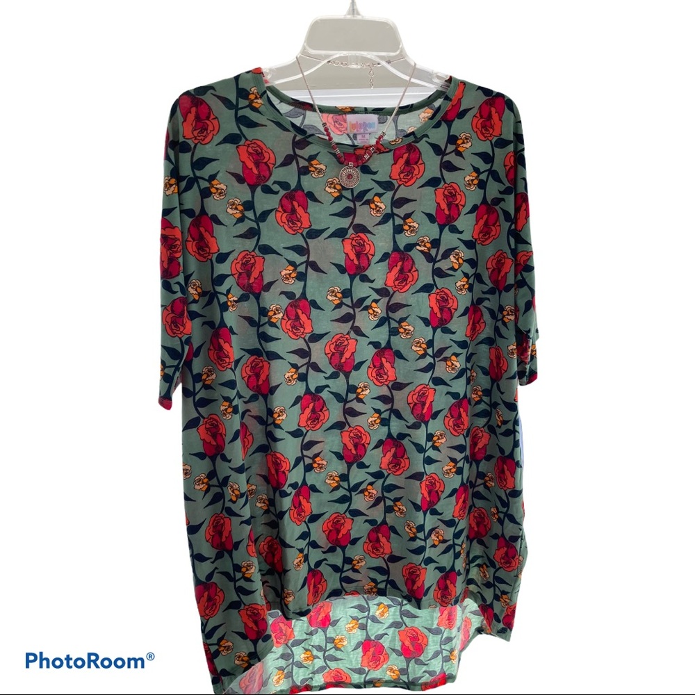 LuLaRoe Every Rose Has it Thorn Irma Top Medium